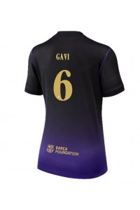 Barcelona Paez Gavi #6 Fotballdrakt Borte Klær Dame 2026-27 Korte ermer
